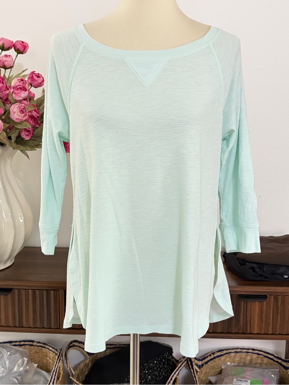 Calvin Klein Performance Mint Scoop Neck Tunic